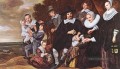 Familiengruppe in einer Landschaft 1648 Porträt Niederlande Goldenes Zeitalter Frans Hals